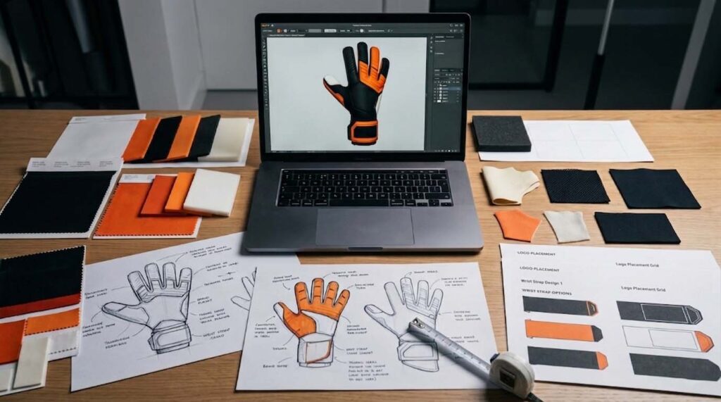 goalkeeper gloves designing